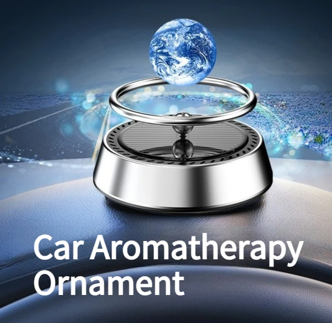 

Creative Car Aromatherapy Ornament Suspended Planet Solar Rotating Center Console Car Decoration Ornament