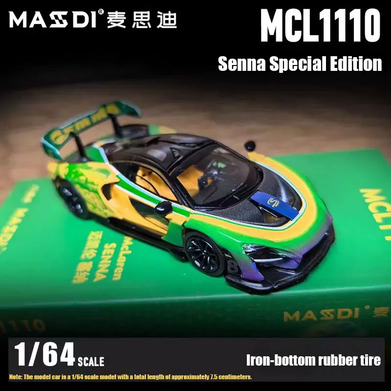 massdi-合金-1-64-セナ-mcl1110-カーモデル静的装飾グッズギフトおもちゃ