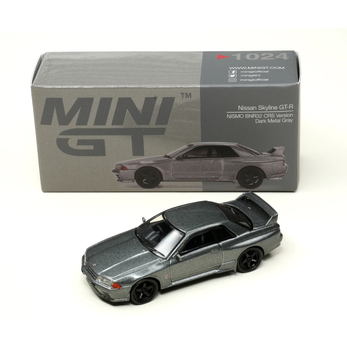 

MINIGT 1024 В наличии 1:64 Коллекционная модель автомобиля Nissan Skyline GTR NISMO BNR32 CRS, игрушка для коллекционирования