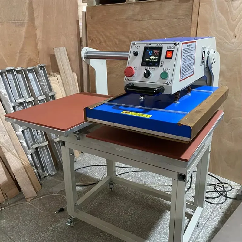 Automatyczna prasa termotransferowa do nadruków cyfrowych na koszulkach piłkarskich z cylindrem pneumatycznym do transferu winylu 40x60cm