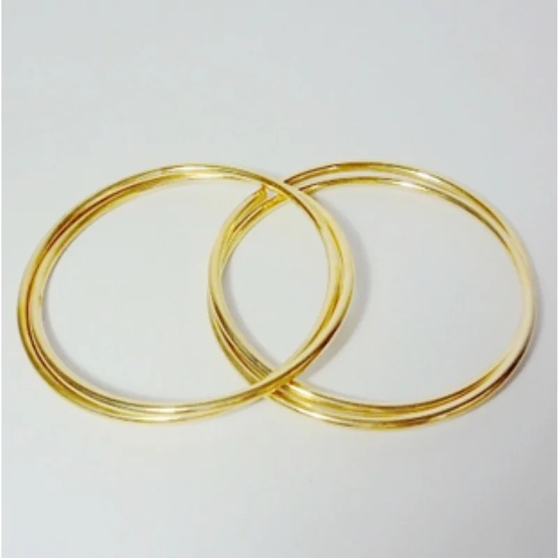 Linking Rings 4 Rings Set (Gold) Magic Tricks Magician Stage Illusions Gimmick Props Comedy Popular Magia Close up Magie Toys