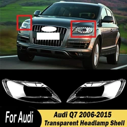 Car Front Headlight Transparent Lampshade Head Lamp Shell For Audi Q7 2006 2007 2008 2009 2010 2011 2012 2013 2014 2015