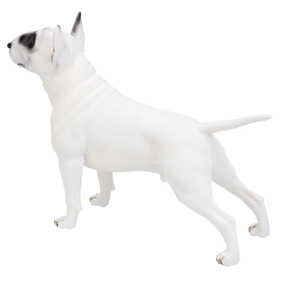 Große lebensechte Farm Haustier Hund Bullterrier Simulation Tiermodell Action & Spielzeug Figuren klassische Sammlung Spielzeug für Kinder Geschenk – Detail 7