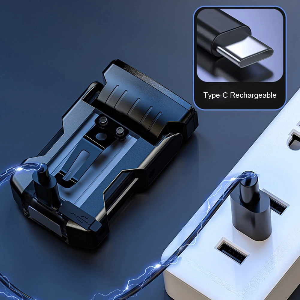 EDC Rechargeable Keychain Flashlight 500 Lumens Magnetic Small Work Light with USB C Fast Charge and Waterproof IP65
