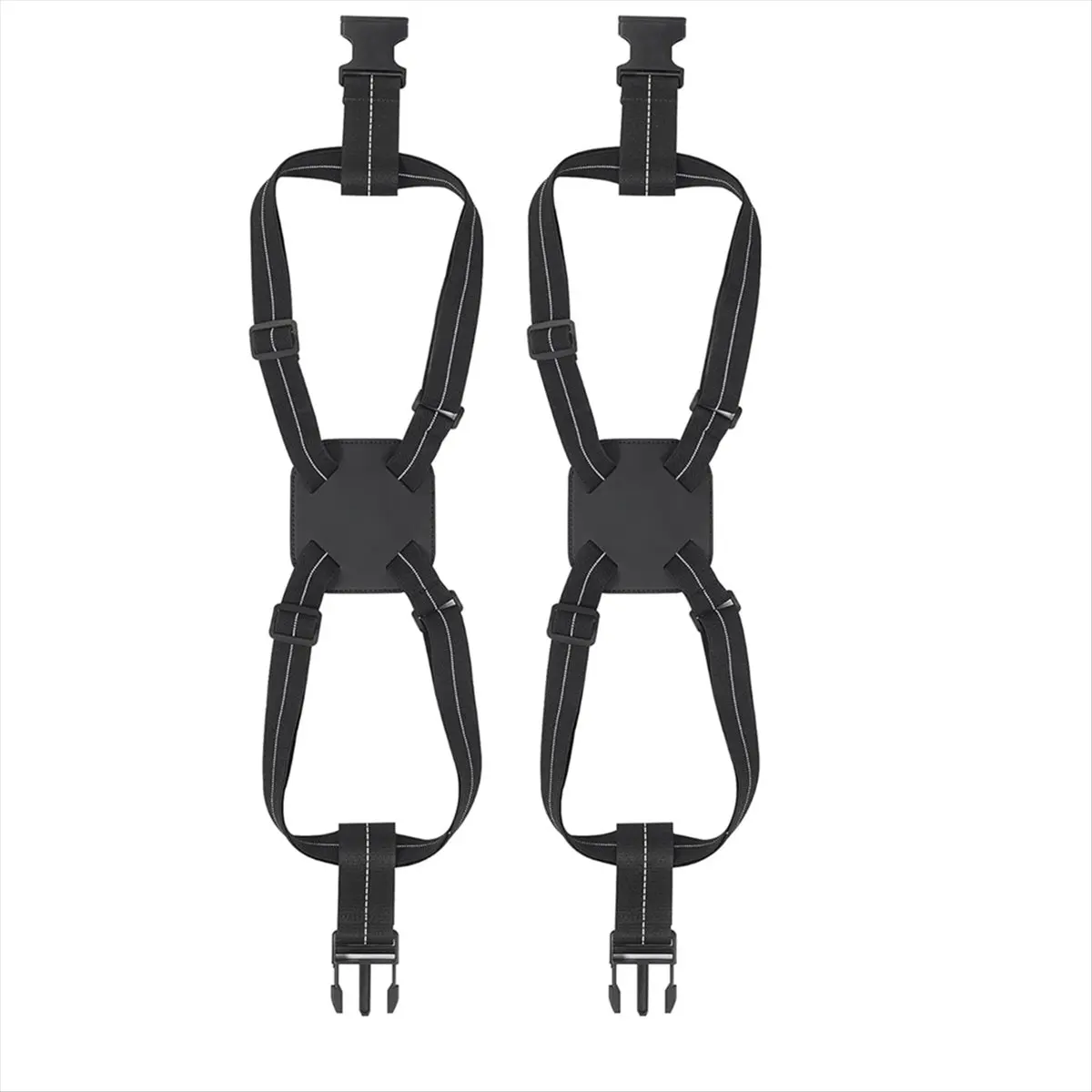 ABQR أشرطة الأمتعة حقيبة بنجي لحقائب السفر إضافة حقيبة، حزام بنجي حقيبة السفر للأمتعة (عبوة من قطعتين)