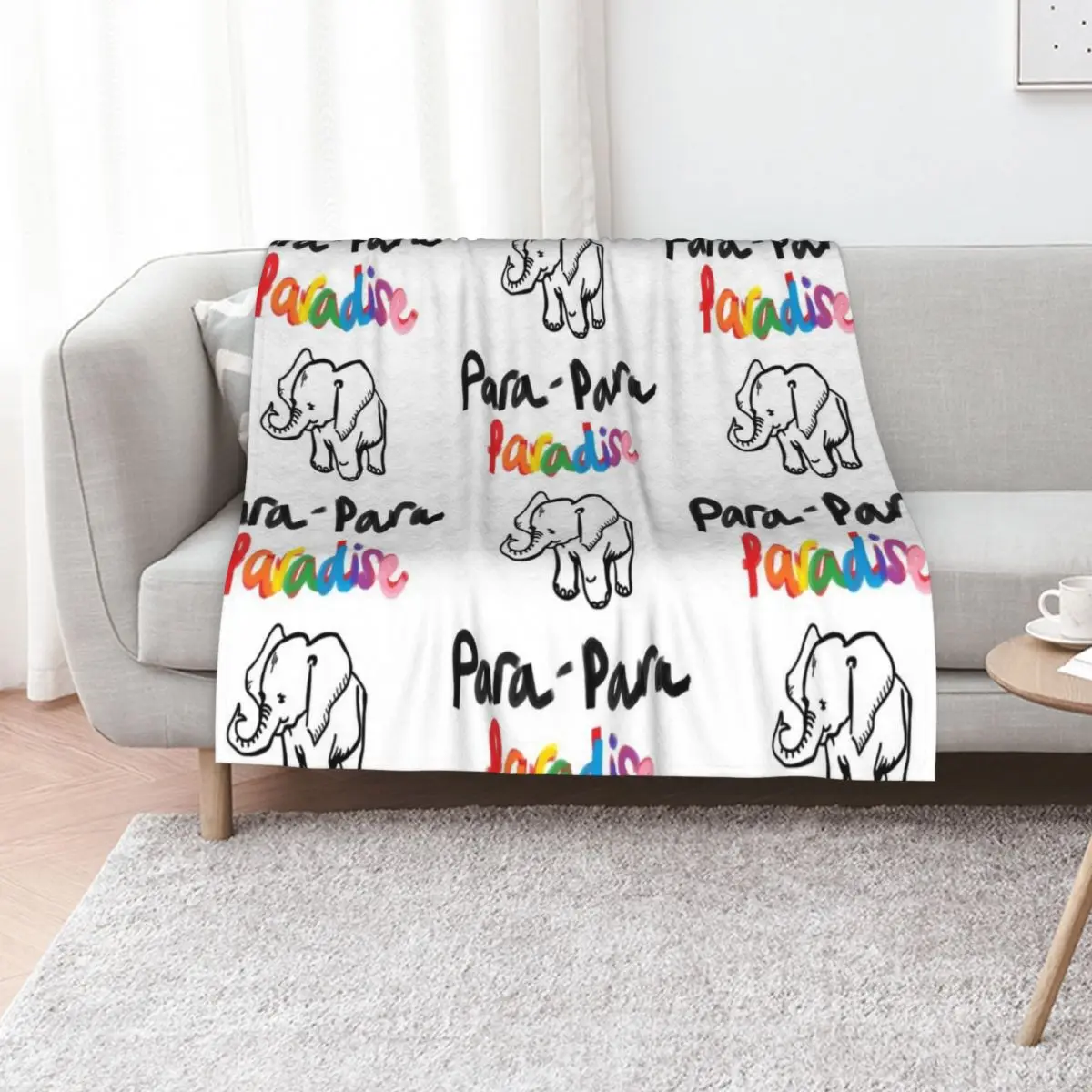 Paradise Throw Blanket Decorative Beds Furry Retros Sofas Kid'S manga Blankets