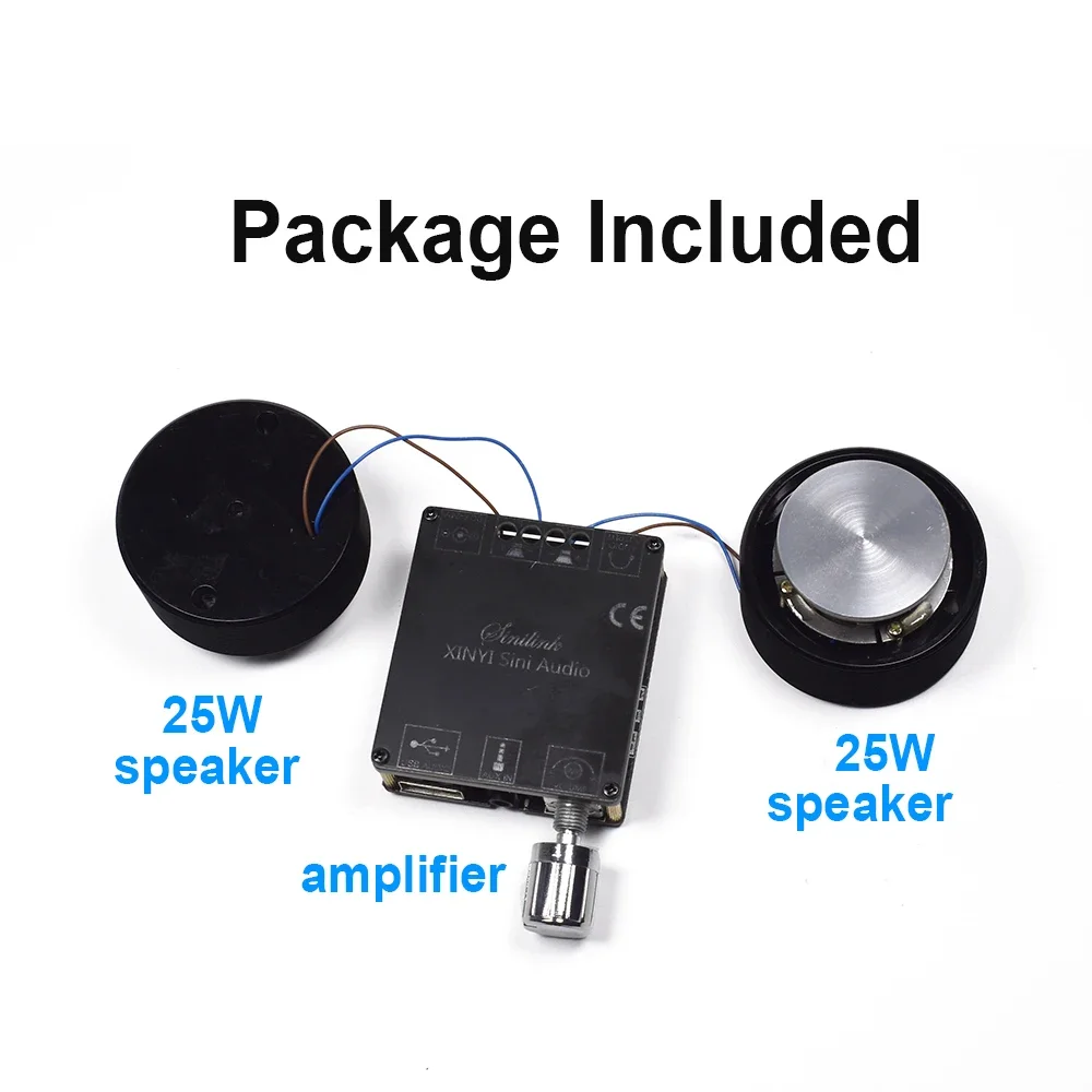 NONE 1 Set 50 W 2,0 HIFI Vibration Lautsprecher Tragbare Stereo Audio Lautsprecher Bluetooth 5,0 Klasse D Verstärker System DIY Heimkino 4