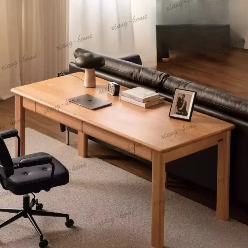 LD Wooden Design Office Desks Modern Hotel Homestay Advanced Villa Office Desks Balcony Courtyard Furniture Schreibtisch