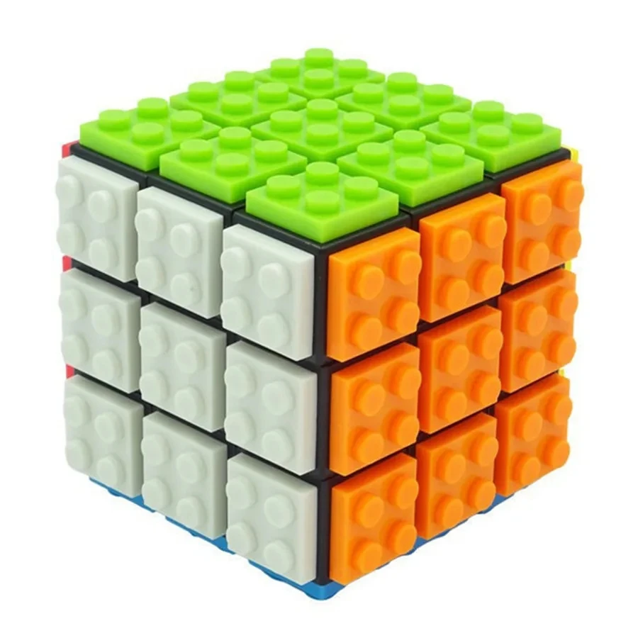 Building Blocks Cube 3x3x3 Puzzle Cube Odłączana profesjonalna magiczna kostka 3x3 Blocks Cube Zabawki edukacyjne Prezenty Diy Cubo Magico