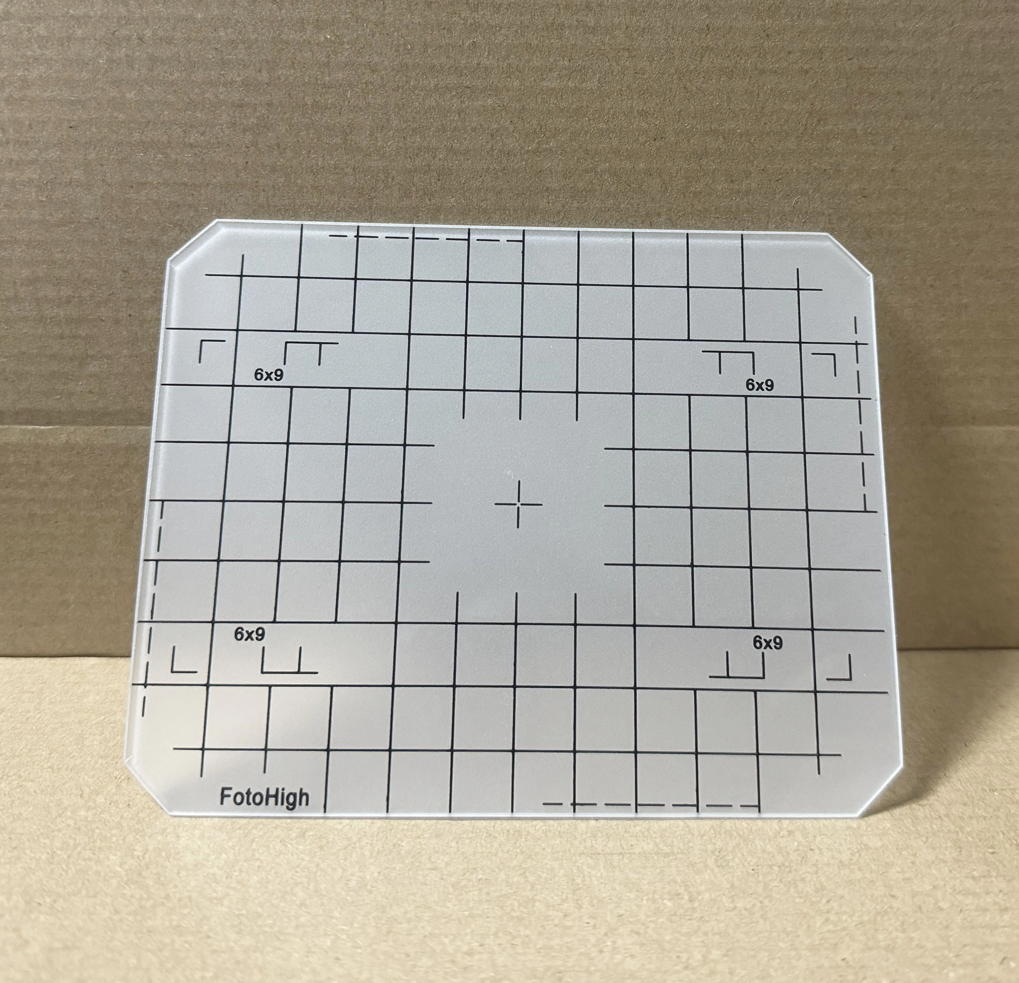 Pantalla de enfoque de vidrio de tierra 4X5 con rejilla para Linhof Horsemans Toyo Sinar - Accesorio para cámara de fotografía