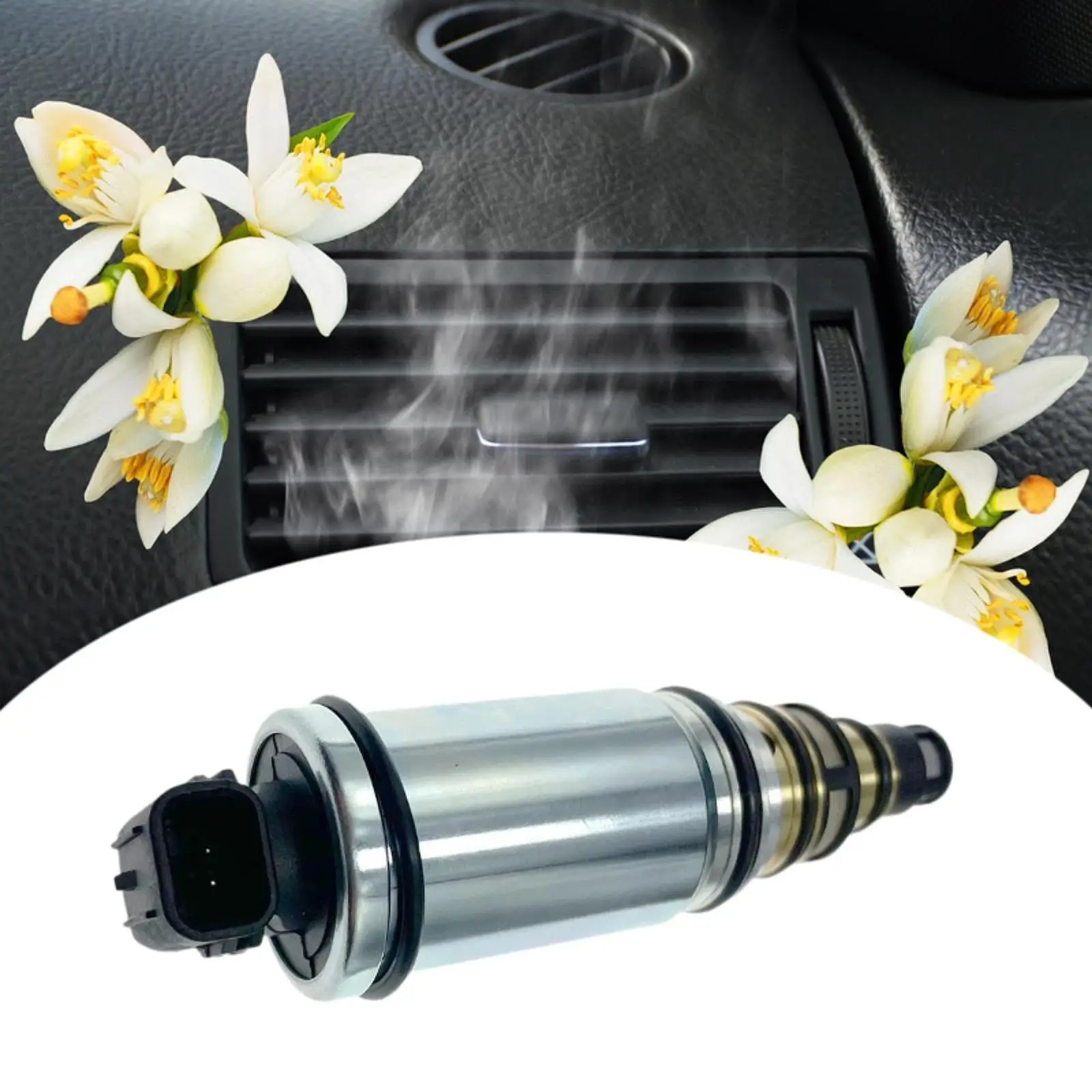 

A/C Compressor Control Valve 97674-3M001 Supplies Sturdy Replacement Compatible for Santa FE 2.4L L4 i30 1.6L L4 Accent