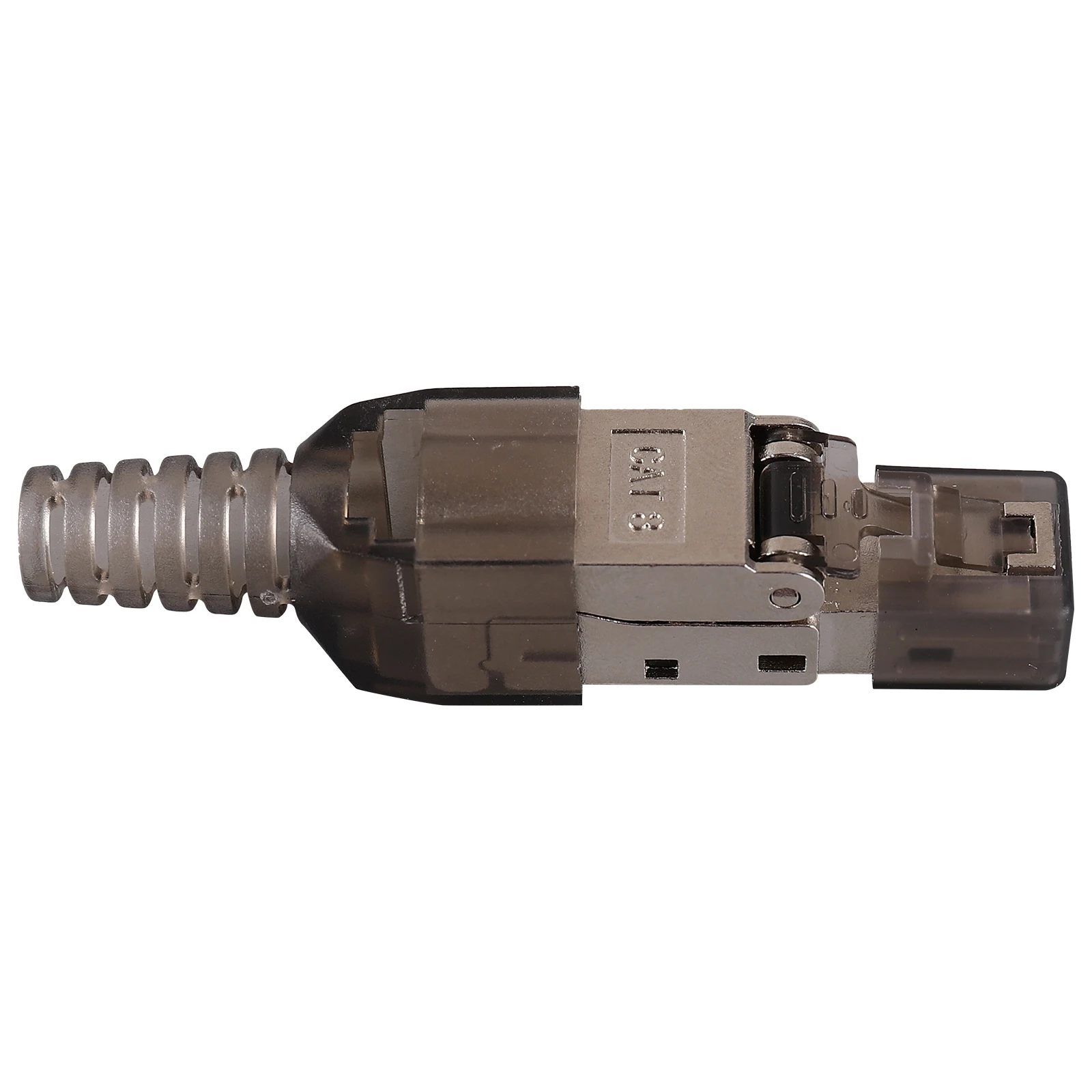 

Tool-free Modular Shielded Gold-plugged Cat6A 7 8 Connectors Ethernet Plugs Cable Network Cord Extender Metal Crimp