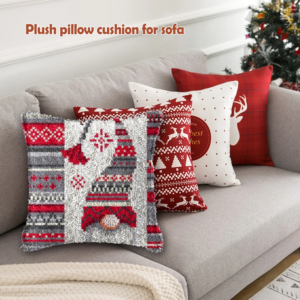 

Plush Pillow Cover Soft Square Shape Cushion Case Couch Sofa Bed Pillowcase Cushions Cases Accessories 43x43cm