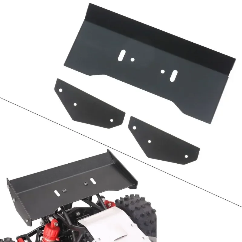Tamiya Hotshot II 2024 1/10 Electric Buggy Stainless Steel Rear Wing LY154 – Black Anodized, High-Speed Stability Upgrade