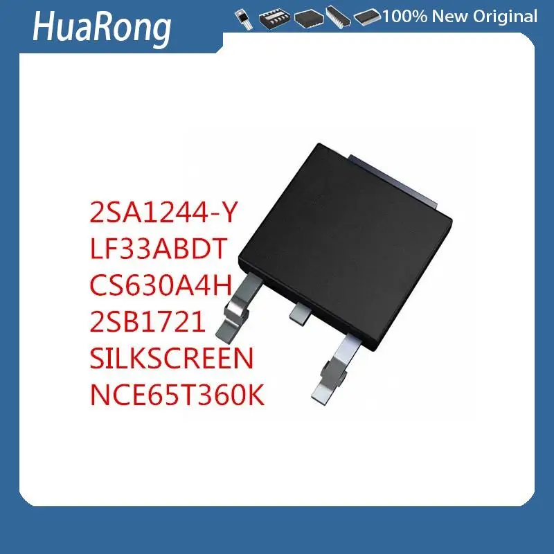 20PCS/LOT  A1244  2SA1244-Y  LF33ABDT  LF33A  CS630A4H  CS630  2SB1721  B1721  GN4008ZB  SILKSCREEN 4008ZB  NCE65T360K  TO-252-2