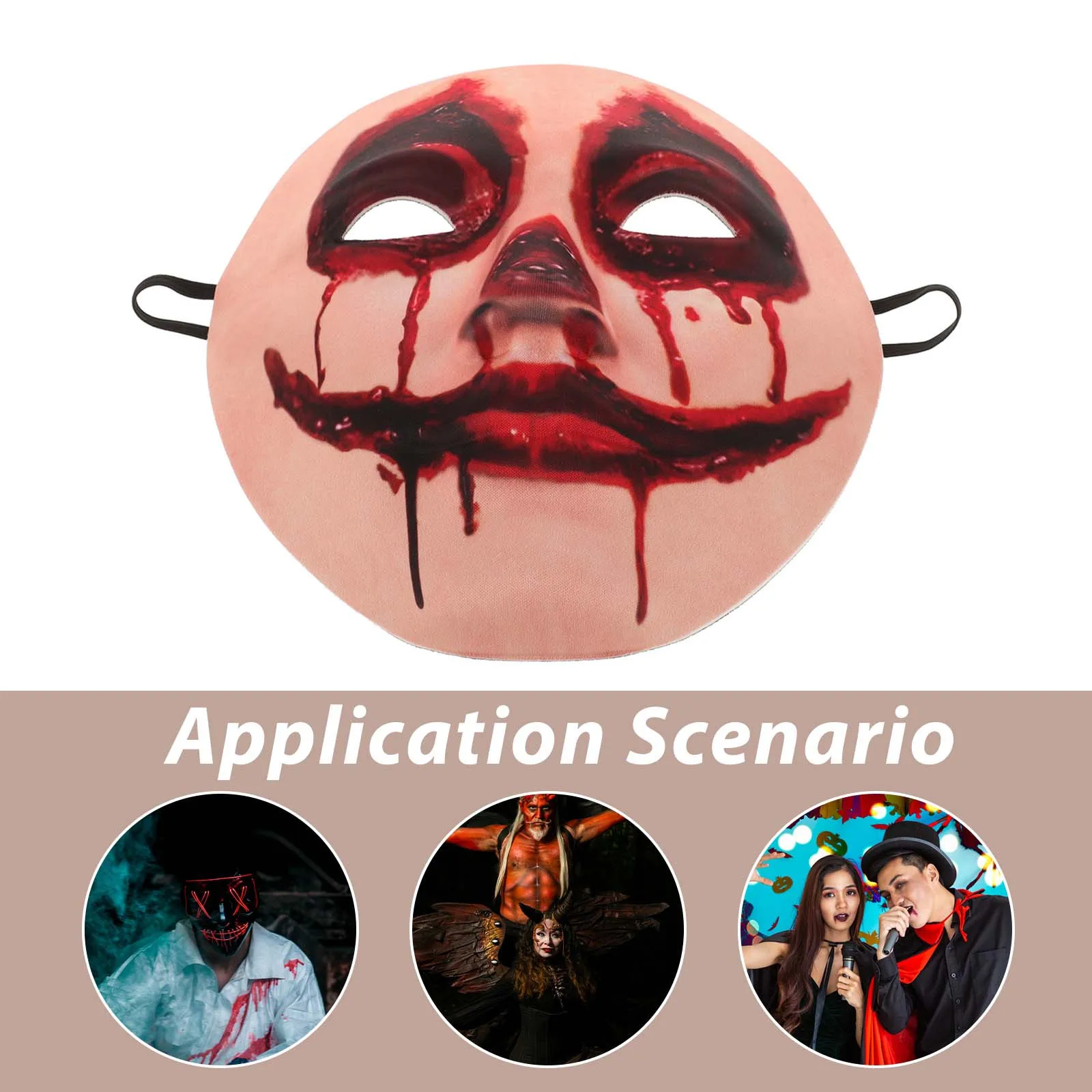 Halloween blutige Maske gruseliger Horror realistische Braut gruselig Cosplay Kostüm Zubehör Frauen Mädchen Maskerade Party