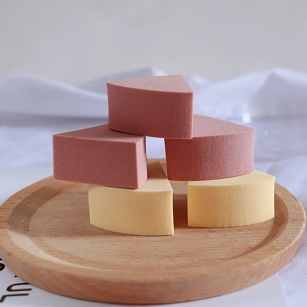 2 個ドライウェット使用パウダーパフ三角形メイクスポンジファンデーションフェイスアプリケーター美容院トラベルツール