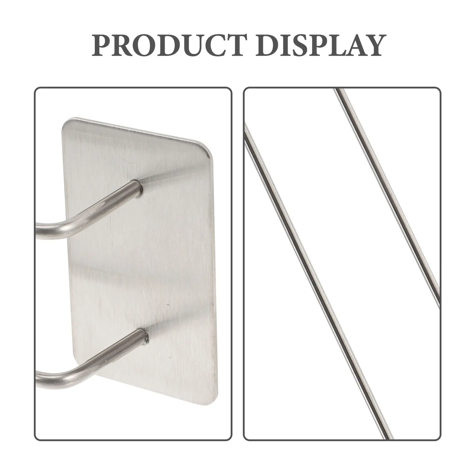 

Stainless Steel Shoe Mounted No Drilling Slipper Holder Organizer For Bathroom Doorway Living Room Rustproof