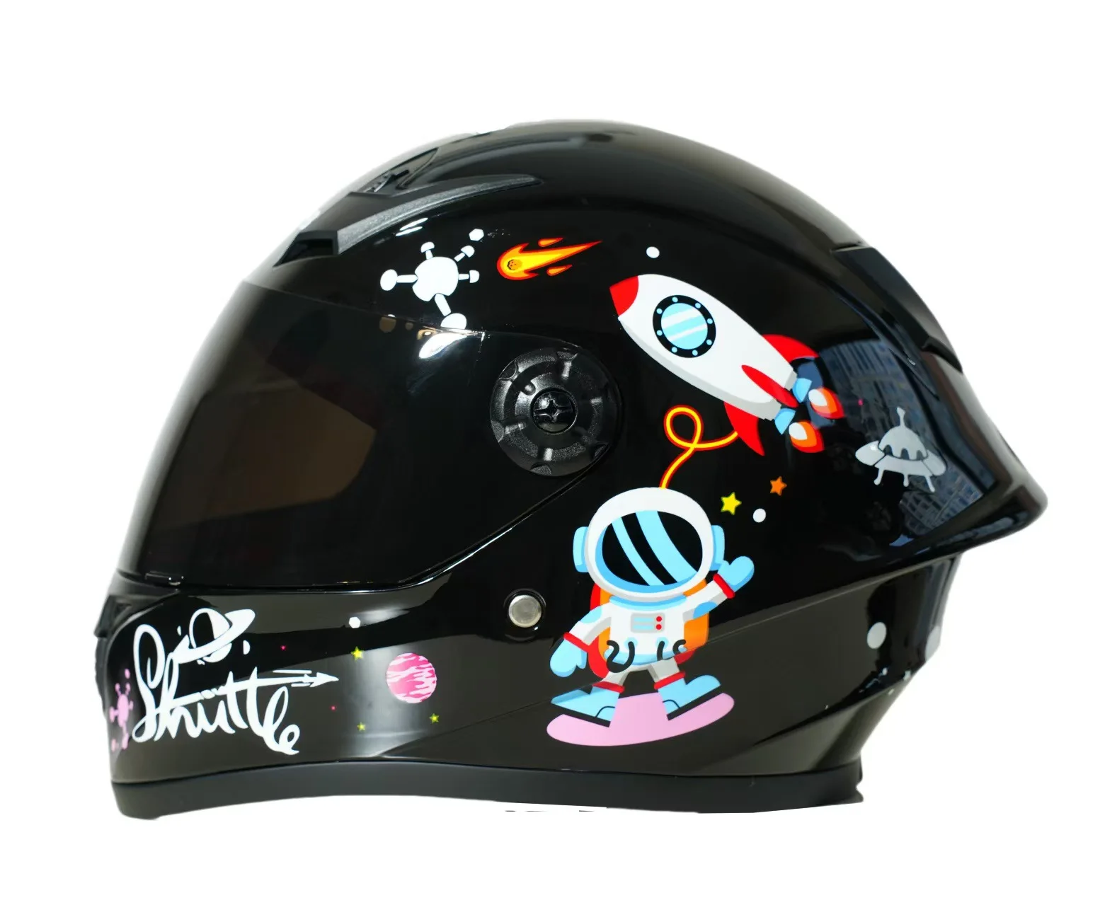 Nieuwe schattige kinderhelm veiligheid kind volledig gezicht voor 4-seizoenen buitensporten rijden verstelbare hoofd fiets motorfiets kinderhelm
