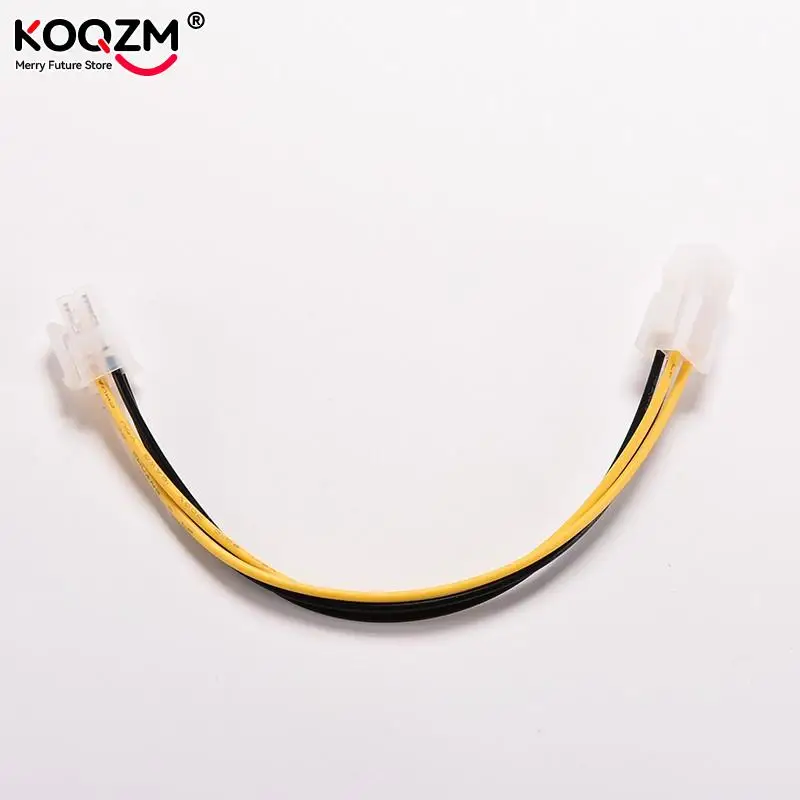 2pcs 8" Inch ATX 4 Pin Male To Female PC CPU Power Cable 20cm 4Pin Mainboard Power Supply Extension Cord Connector Adapter