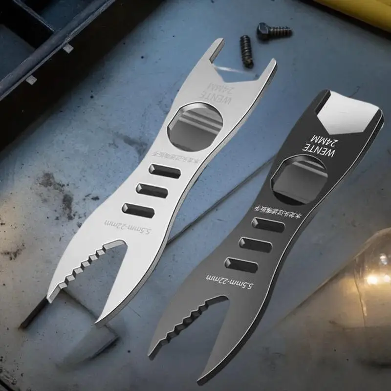 さまざまなネジサイズに対応するユニバーサルハンドツール、DIY多機能両頭オープンエンドレンチ、トルクレンチハードウェアガジェット