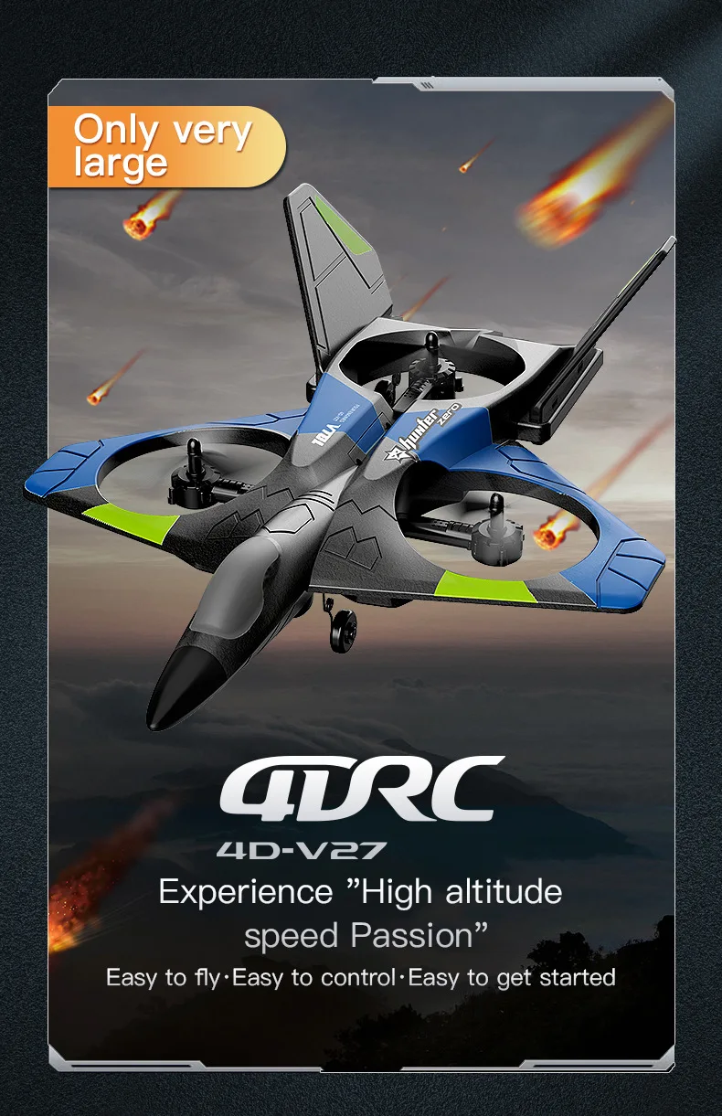 4DRC V27 RC Aircraft Original Accessories Battery/ Propeller / USB Line For 4D-V27 V27 Drone Battery V27 RC Dron Battery Blades