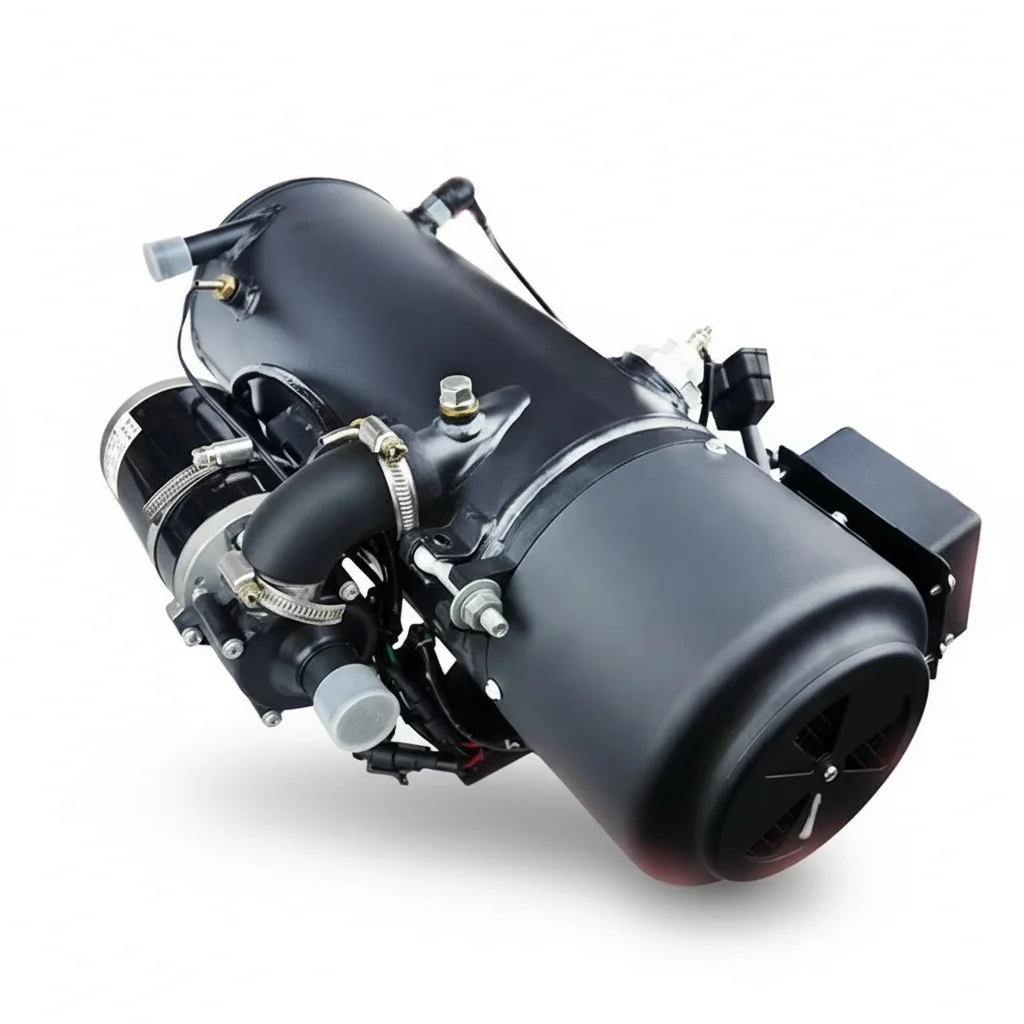 Diesel Water Parking Heater, 16KW Aluminum Coolant Heater, 12V 24V Liquid Heater, Engine Preheater for Trucks, RVs, Boats