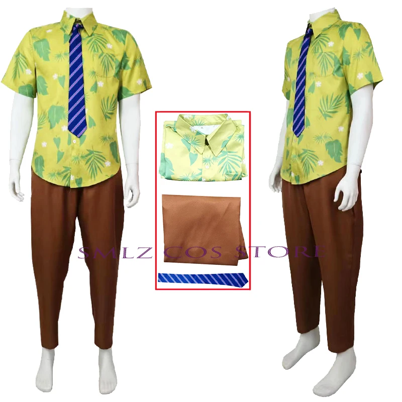 

Nick Cosplay Anime Cosplay Costume Men Wilde Shirt Pants Tie Summer Uniform Set Halloween Party Role Play Nick clothing