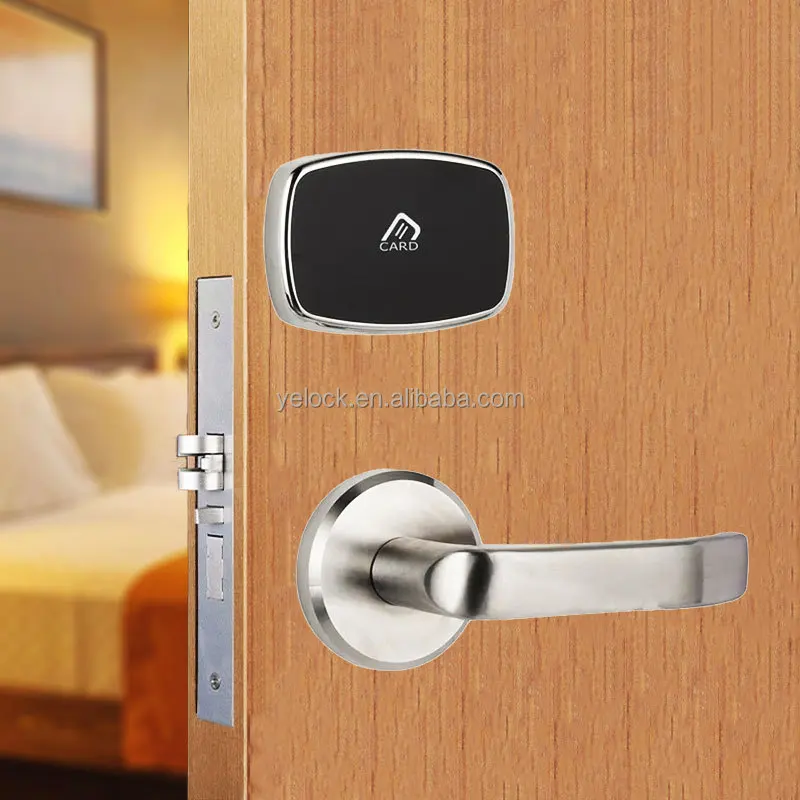 

CE Security Waterproof Stainless Steel SS304 Magnetic Digital Split Handle Hotel Door Lock System RFID Card Electronic Lock