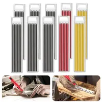 60pcs Solid Carpenter Pencil Refill Replaceor Deep Hole Mechanical Pencil Marker Marking Woodworking Tools Carpentry Scriber