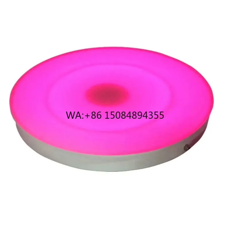 LED Circular Induction Floor Tile Light Foot Step Interactive Induction Seven Color Luminous Floor Tiles