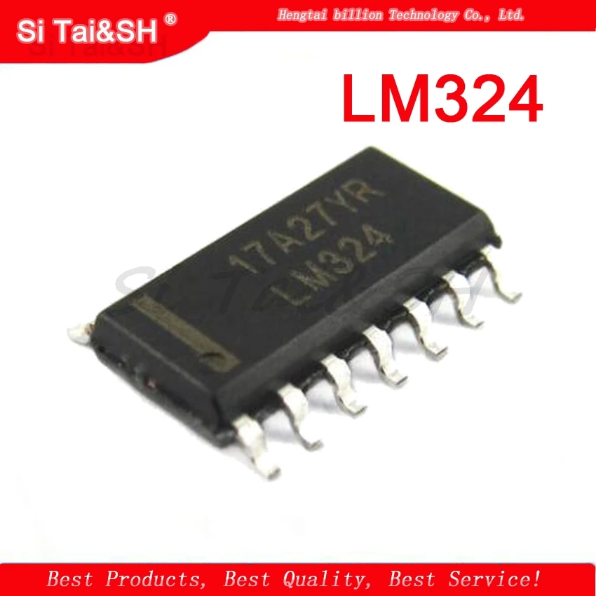 20PCS LM324DR LM324 Black plastic protective case For SOP-14 SOP SMD LM324DR2G LM324DT New original