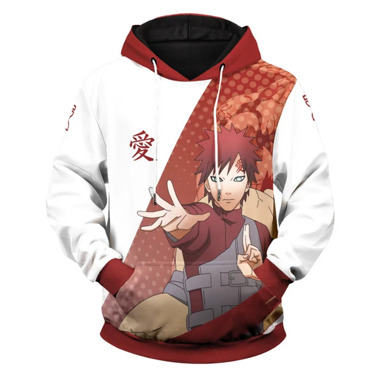 2026 Neuer Bandai Naruto 3D Digital-Print Anime Hoodie Japanischer Streetwear/Harajuku/Y2K-Stil Bequemer Pullover – Detail 11