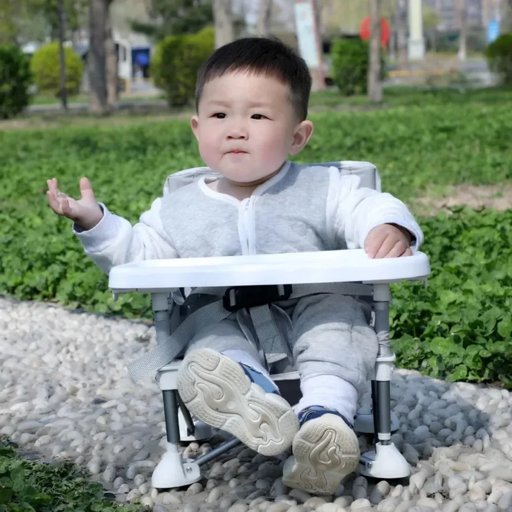 Multifunctional Baby Dining Chair Portable Folding Anti-flip Baby Outdoor Picnic Chair Suitable for 1 Month To 12 Months