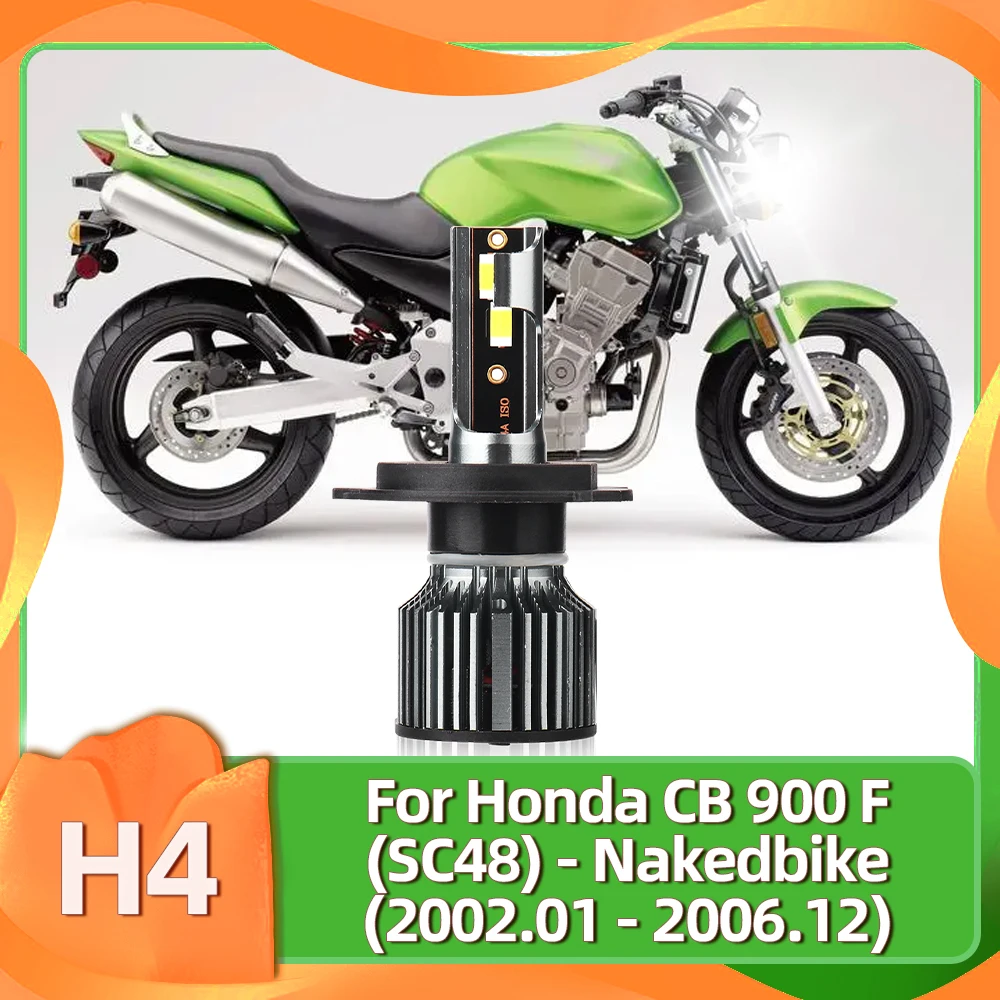 1x H4 Led Motorcycle Headlight Bulb CSP Hi Lo Beam 50W 12V 7500LM For Honda CB 900 F (SC48) - Nakedbike 2002 2003 2004 2005 2006