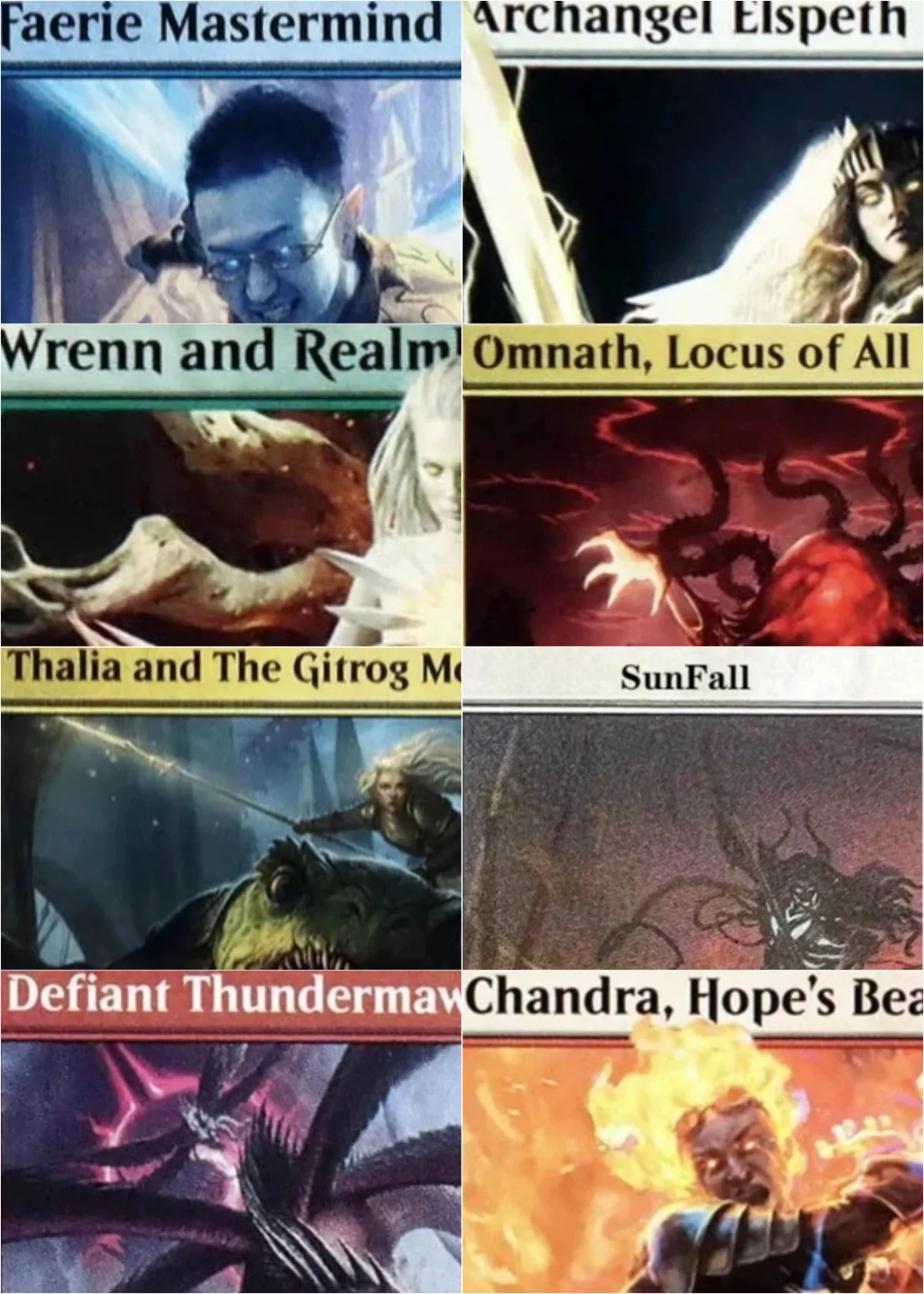 

"Etali, Primal Conqueror/Faerie Mastermind" Magical Proxy Black Top Quality Proxy Playing Cards Board Game Deck Trading Cards