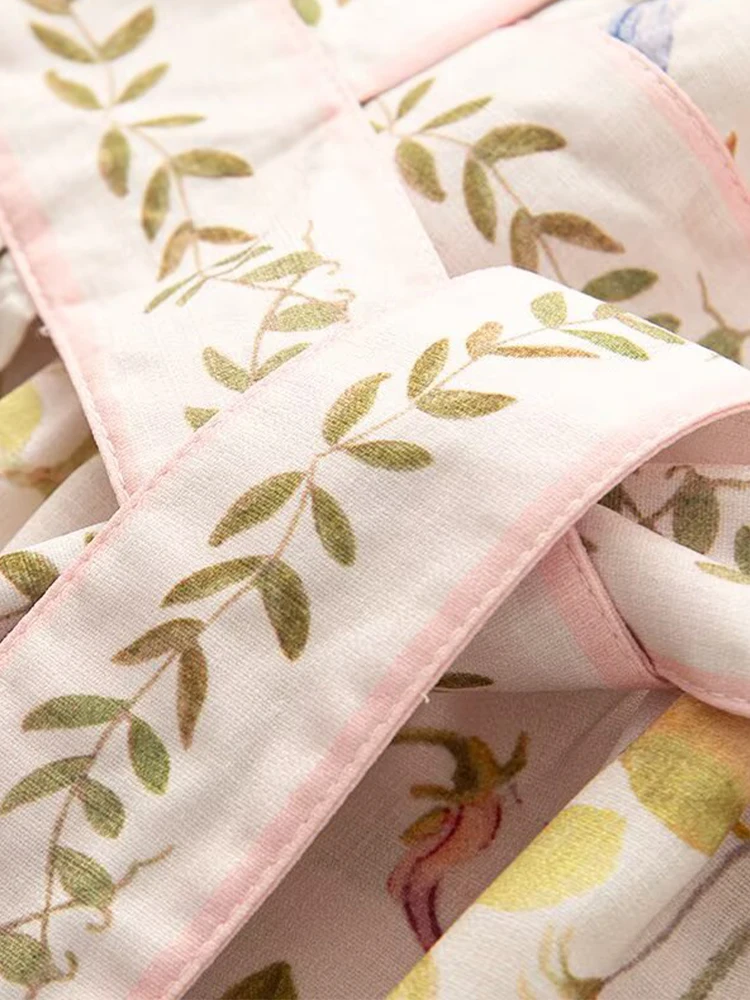 Abito pigro stile avvolgente dimagrante in vita con scollo a V, temperamento alla moda delle nuove donne estive in stile europeo e americano