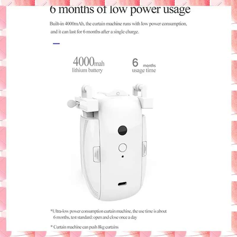 JAJA Smart Curtains Robot Roman Rod Track/T/U-Rail Tracce 3 In1 Apri tenda automatico Motore per tende con telecomando