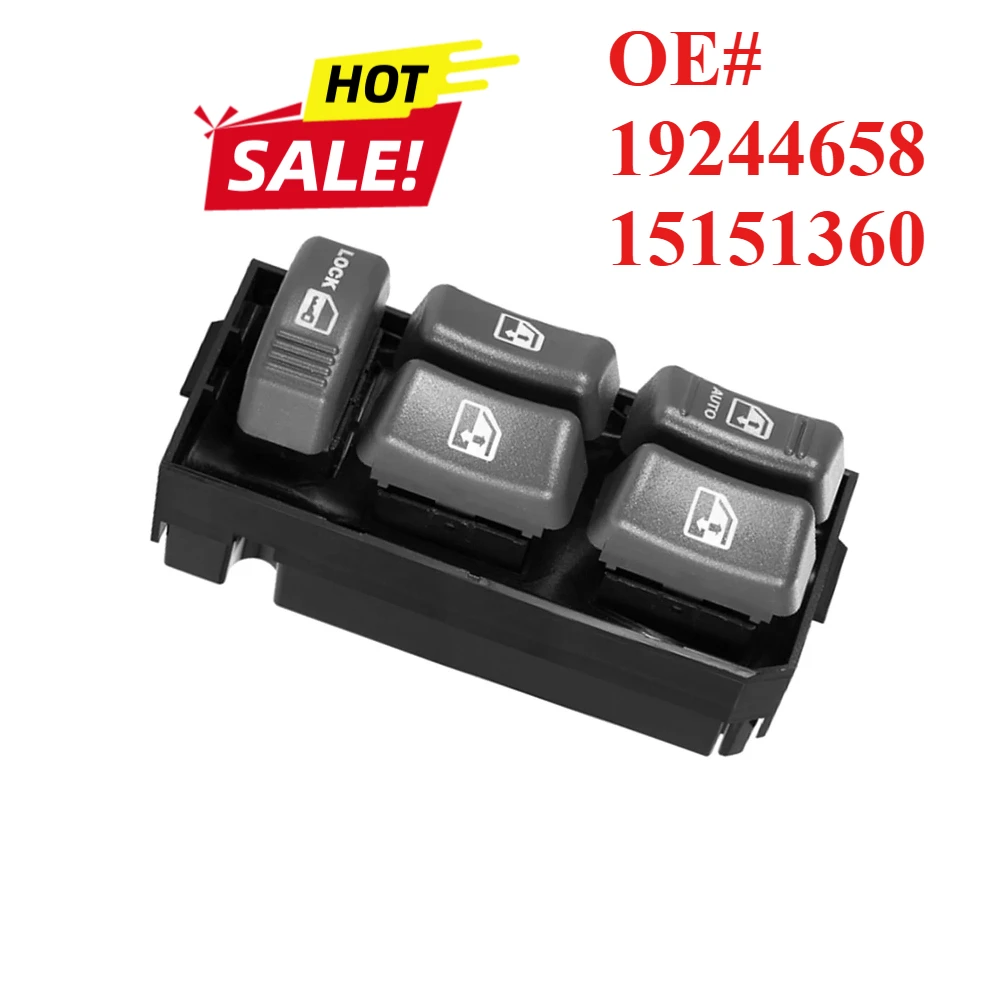 19244658 15151360 Electric Power Window Control Switch Button,For Cadillac Escalade Chevrolet Blazer GMC Jimmy Yukon Sonoma