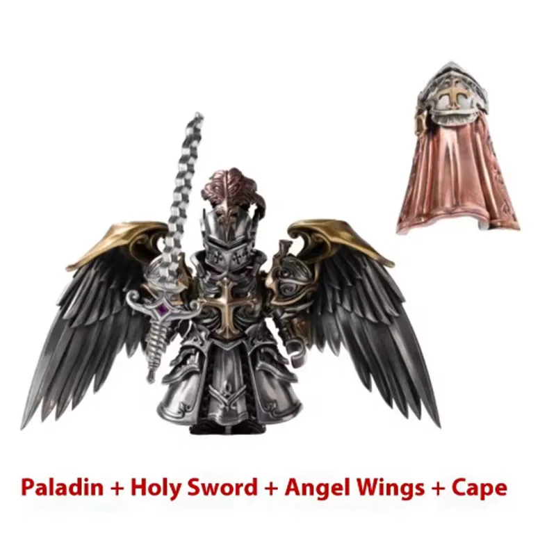 Black Knight Paladin Adjudicator Crusaders Magnetic Detachable Metal Figurine Desktop Decoration Copper Handle Figurine Cultural image 3