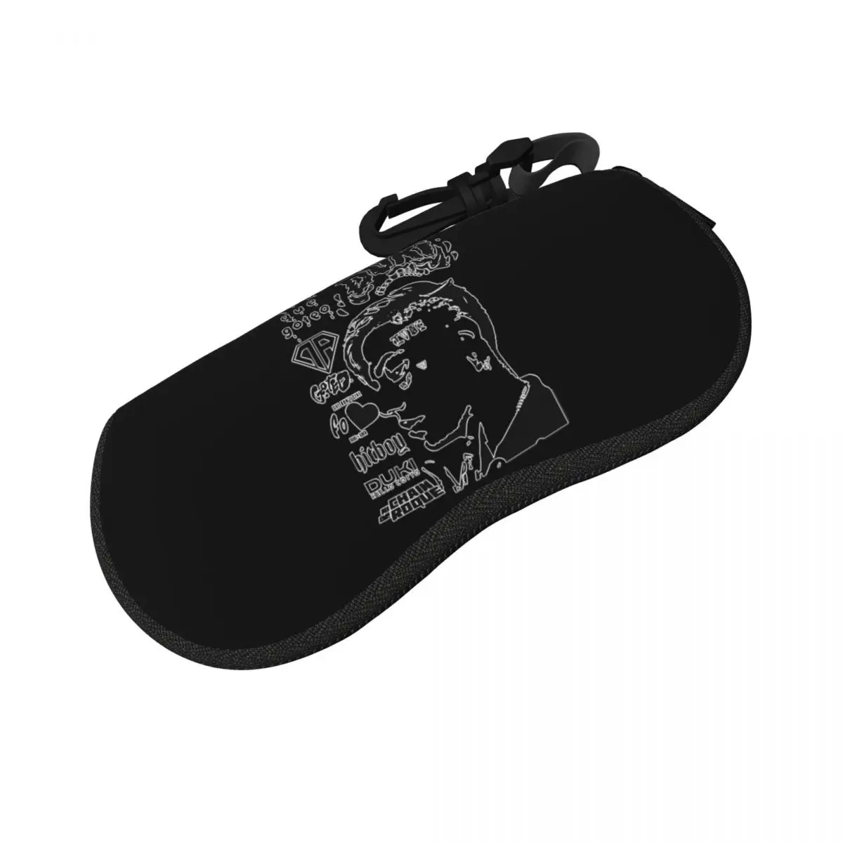 Duki ヒップホップ (1) シェルメガネケースプロテクターサングラスボックス女性男性ソフト眼鏡バッグポーチ