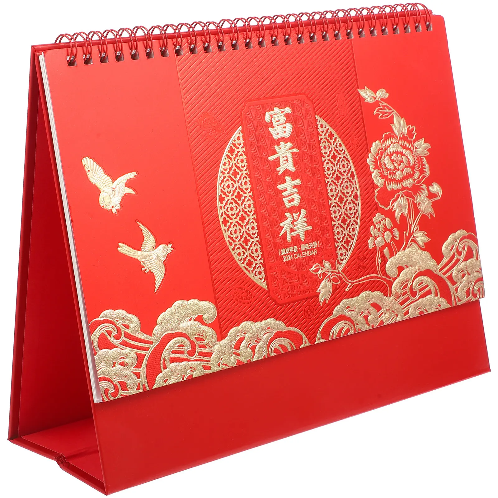 

Chinese Style Desk Calendar Elegant Minimalist Standing Monthly Planner for Office Home Study Decor Desktop Table Calendar