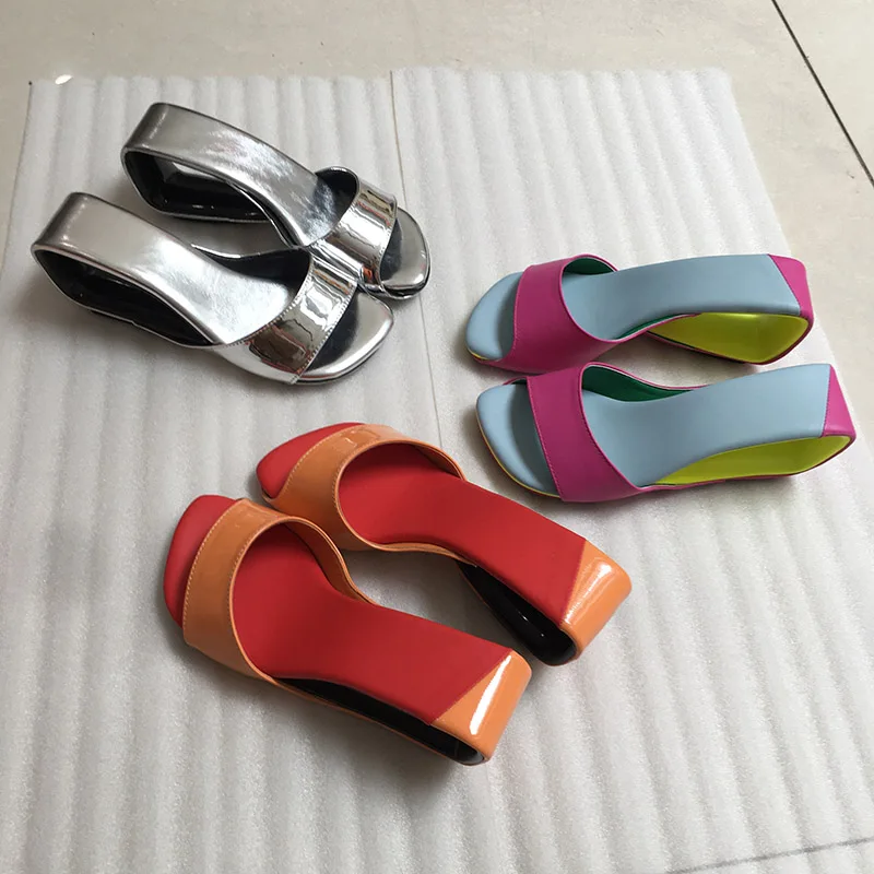 Phoentin High wedge Heels Modern Slippers Open Toe Women Summer 2023 new Ladies Outside Footwear elegant Sandals size 41 FT2533