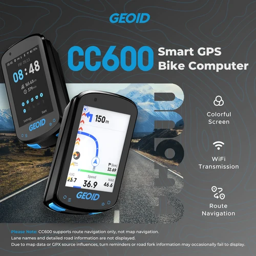 GEOID CC600 ordenador de bicicleta pantalla a Color inalámbrica velocímetro de bicicleta ANT + WIFI velocímetro de ciclismo IPX7 odómetro impermeable