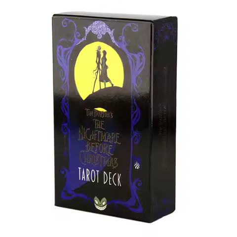 10.3*6cm Fortune Nightmare Before Christmas Taort Sortilege Board Game High Magic Tarot Deck Rider Waite