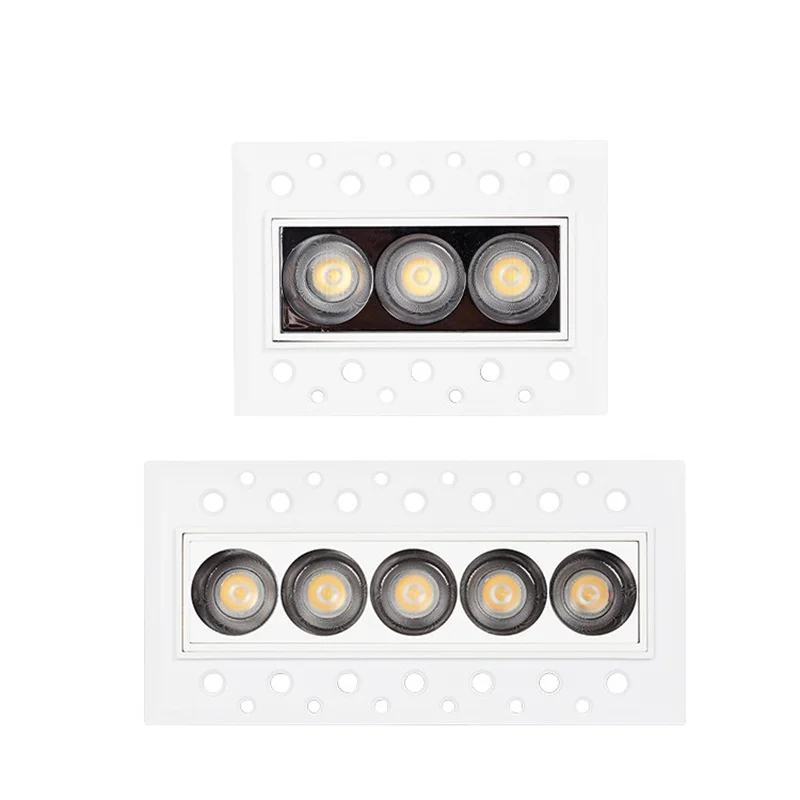 Dimmable Spotlight High CRI Home Used Anti Glare Aluminium Trimless Recessed Mounted COB 6w 10w LED Downlight 3000K 4000K 6000K