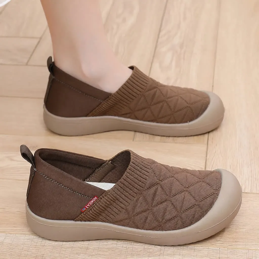 

New Women's Flat Bottom Shoes Spring Autumn Anti-Slip Soft Bottom Lazy Shoes Casual Breathable Women's Footwear Comfortable