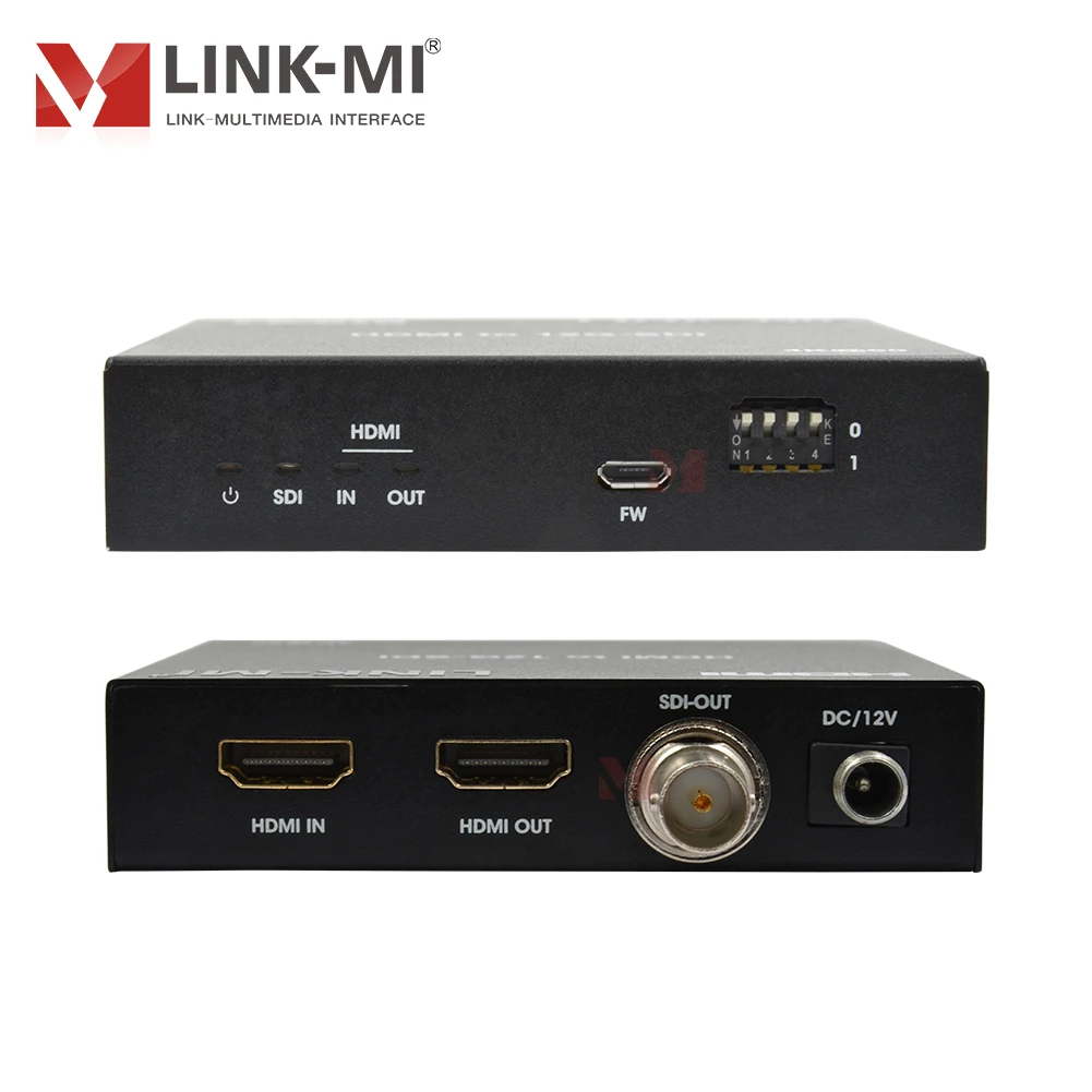 

4K 60Hz HDMI to SDI Converter with Loop Out 12G 4K 60Hz EDID Support Max 120m, PCM2.0, 12Gbps