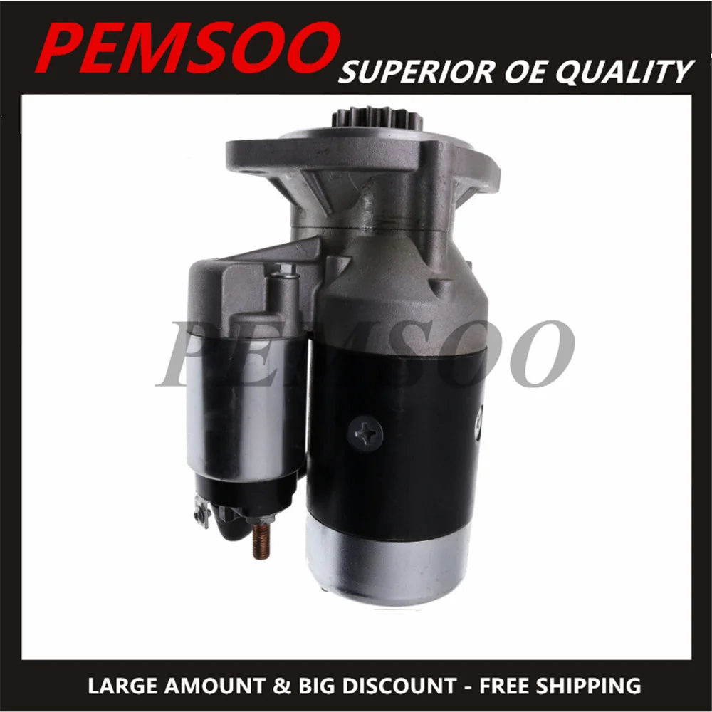 

New Starter Motor 129573-77010 171008-77010 YMR000303 For Yanmar 2T80L 3HJ2 3JH2BE 4JH2-DTE YMR000308 17100877010 12957377010