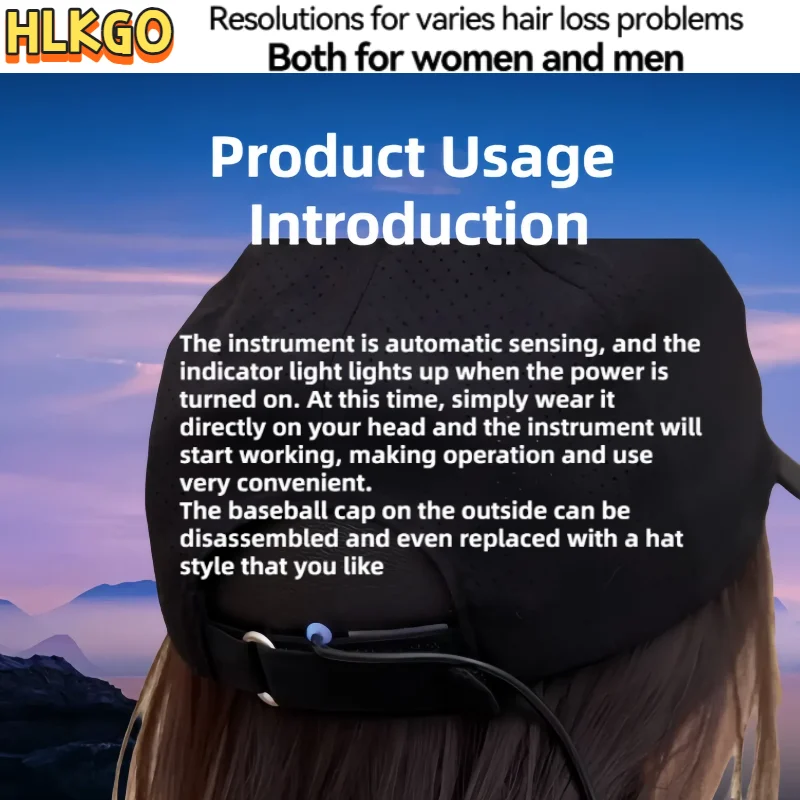 

LLLT Laser Cap for Hair Growth Therapy Hat for Men & Women to Enhance Hair Density & Scalp Health
